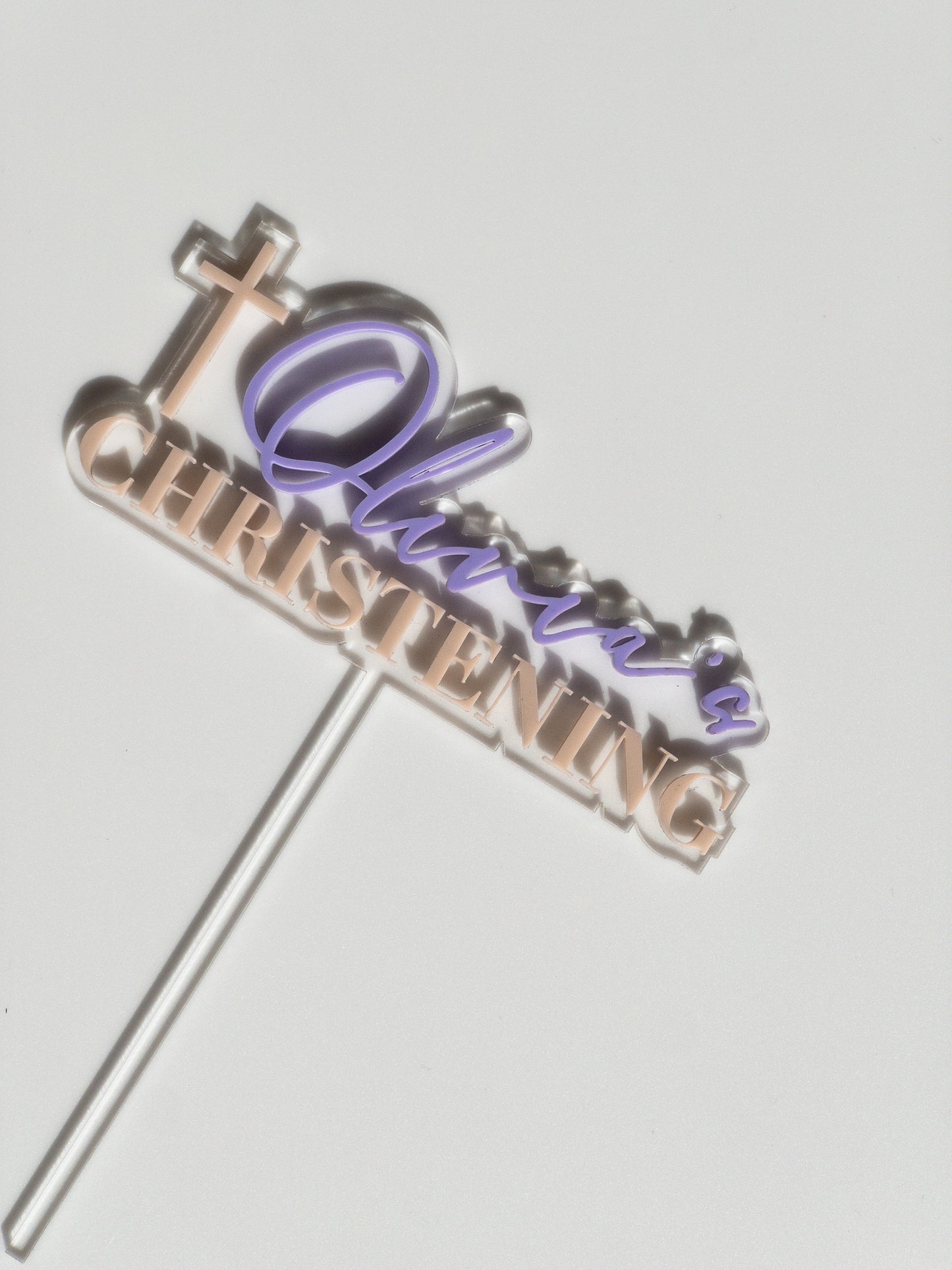 Christening Cake Topper